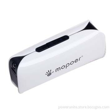 White Color Power Bank with 2,800mAh Capacity, LED Torch